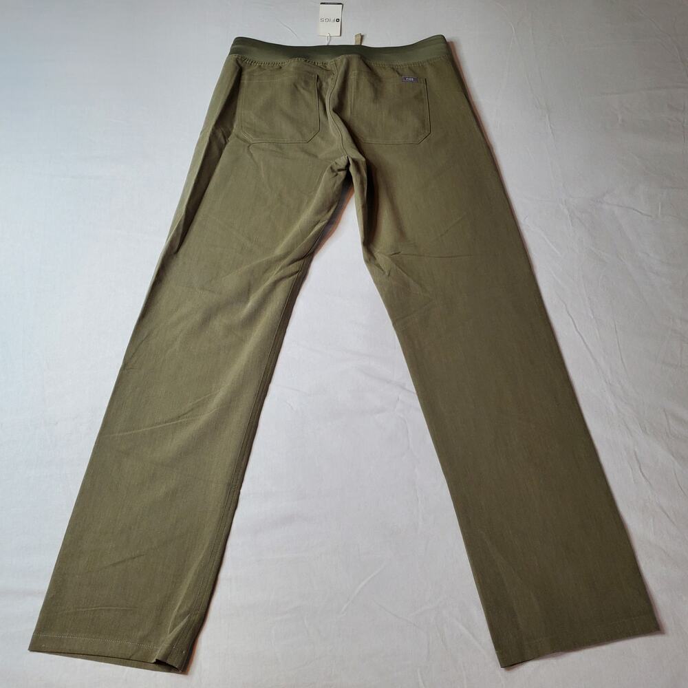 Figs Women's Size MT NWT High Waisted Livingston Basic Scrub Pants Green T21003T - Picture 5 of 8